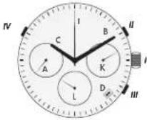 Maurice Lacroix Eliros Moonphase - RÉGLAGES STANDARD POUR TOUTES LES MONTRES - 23