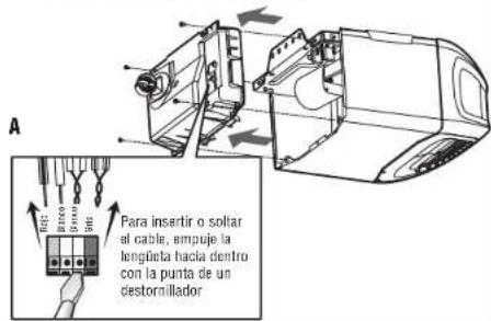 CHAMBERLAIN 050ACTBLKMC - Retire la tarjeta lógica del receptor - 1