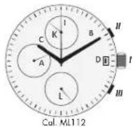 Maurice Lacroix Chronograph Aikon - CÓDIGO DE LAS ILLUSTRACIONES DE MOVIMIENTOS AUTOMÁTICOS - 7