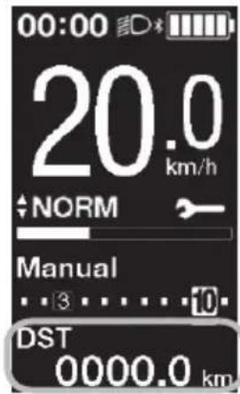 SHIMANO EWEN100 - Angement de l'affichage des données relatives à la promenade (SC-E6100) - 2
