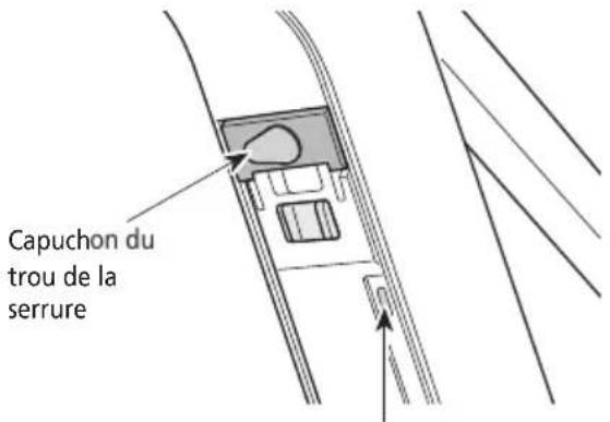 SHIMANO EWEN100 - Ouvrez le capuchon du trou de la serrure. - 1