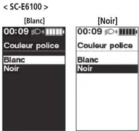SHIMANO EWEN100 - [ouleur police] Réglage de la couleur de police - 2