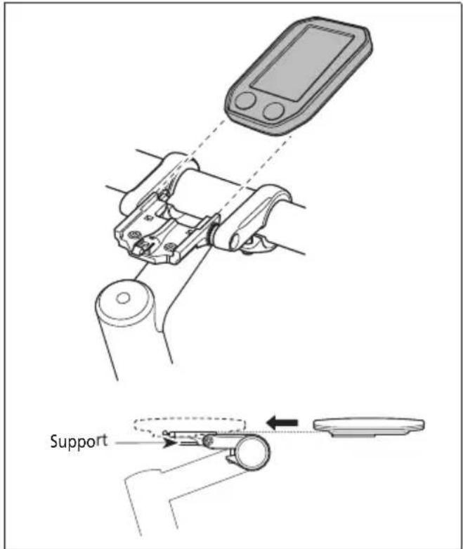 SHIMANO DUE6001 - Installation et retrait du compteur - 1