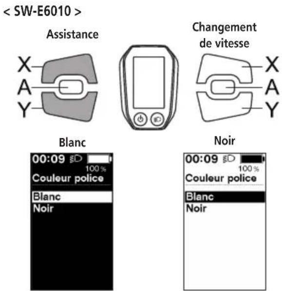 SHIMANO DUE6001 - Couleur police < SC-E6010 > - 2