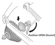 SHIMANO FHM756 - Retrait de la roue - 1