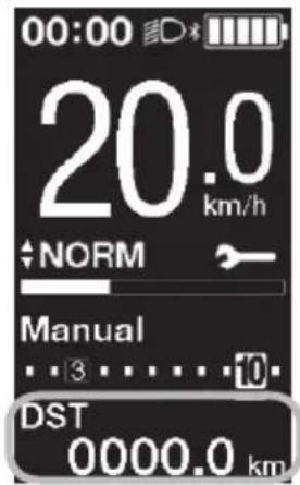 SHIMANO DUE5000 - ■angement de l'affichage des données relatives à la promenade (SC-E6100) - 2