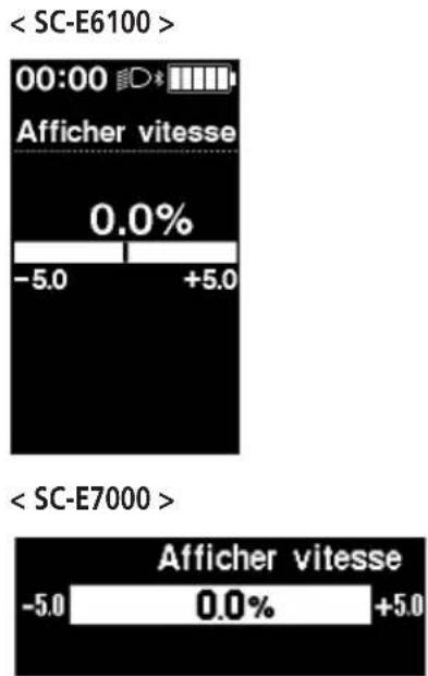 SHIMANO DUE5000 - ■fficher vitesse] Réglage de la vitesse affichée - 3