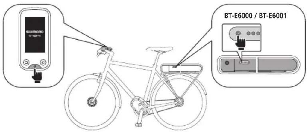 SHIMANO DUE5000 - Mettez le vélo sous tension. - 2