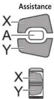 SHIMANO DUE5000 - Appuyez sur Assistance-X ou Assistance-Y pour déplacer le curseur sur l'élément que vous voulez configurer. - 1