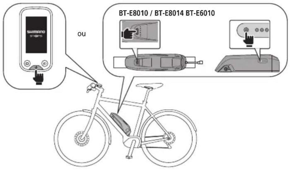SHIMANO DUE5000 - Mettez le vélo sous tension. - 1