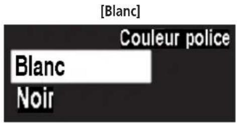 SHIMANO DUE7000 - ■ouleur police] Réglage de la couleur de police - 3