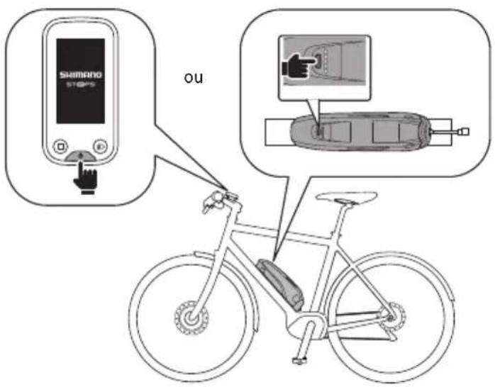 SHIMANO DUE6100 - Mettez le vélo sous tension. - 1