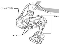 SHIMANO RDM9050GS - Noms des pièces - 1
