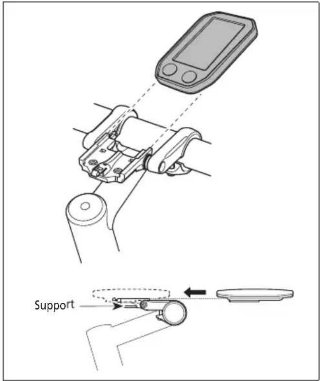 SHIMANO SCE6010 - Installation et retrait du compteur - 1