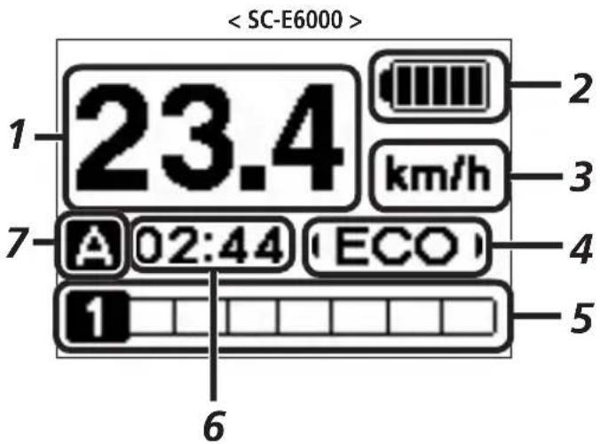 SHIMANO SCE6010 - ■fichage de l'écran de départ - 1