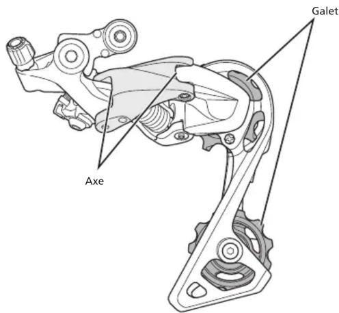 SHIMANO RD2400SS - Noms des pièces - 1