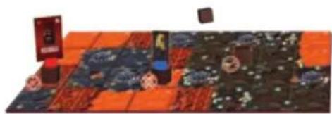 RAVENSBURGER Minecraft Portal Dash - BROWN BLOCKS: COVER AN OBSTACLE - 1