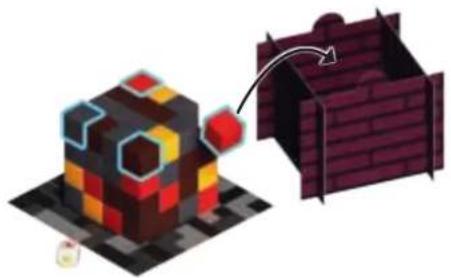 RAVENSBURGER Minecraft Portal Dash - LE DÉ BLOC - 1