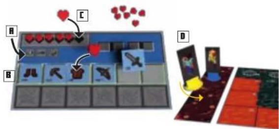 RAVENSBURGER Minecraft Portal Dash - YOUR INVENTORY - 1