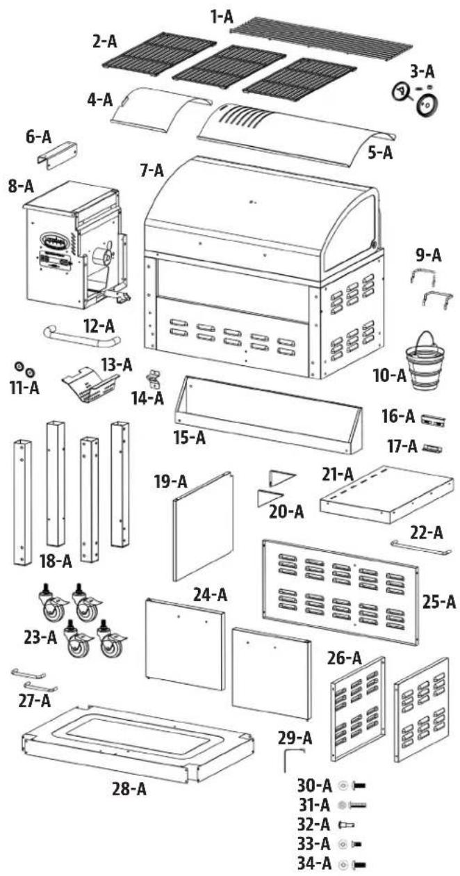 Louisiana Grills 60815 - GRILL REPLACEMENT PARTS - 1