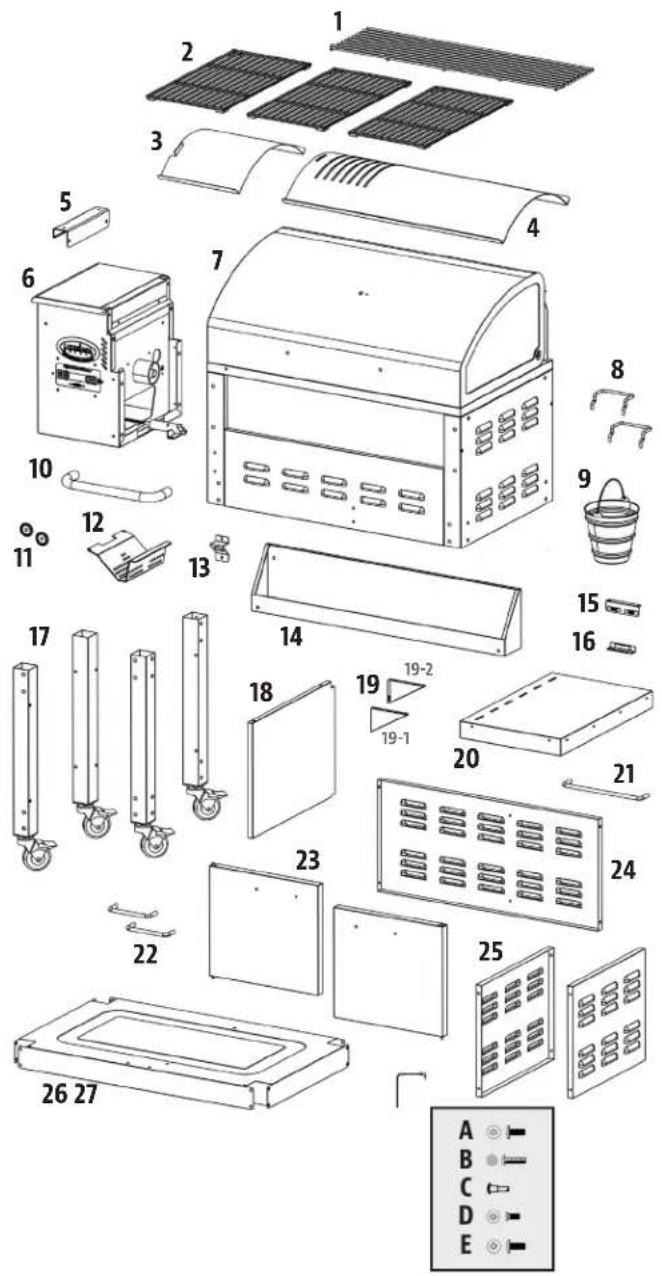 Louisiana Grills 60815 - PIÈCES ET SPÉCIFICATIONS - 1