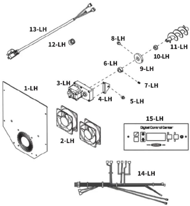 Louisiana Grills 60865 - HOPPER REPLACEMENT PARTS - 1