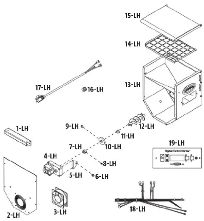 Louisiana Grills 60801 - HOPPER REPLACEMENT PARTS - 1