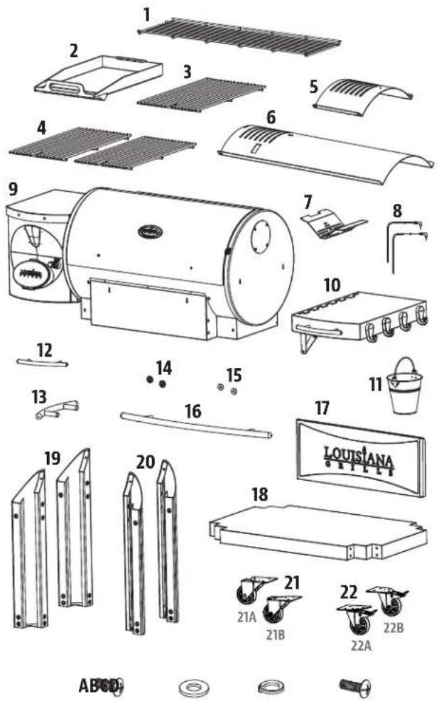 Louisiana Grills 10592 - N.º DESCRIPCIÓN - 1
