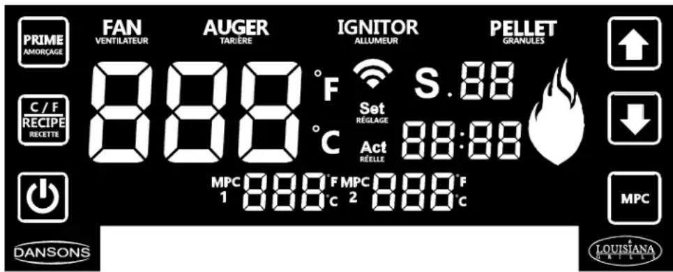 Louisiana Grills 10640 - PANNEAU DE CONTRÔLE 101 - 1