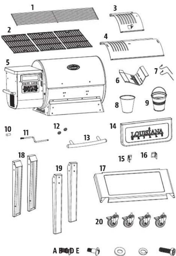 Louisiana Grills 10640 - N.º DESCRIPCIÓN - 1
