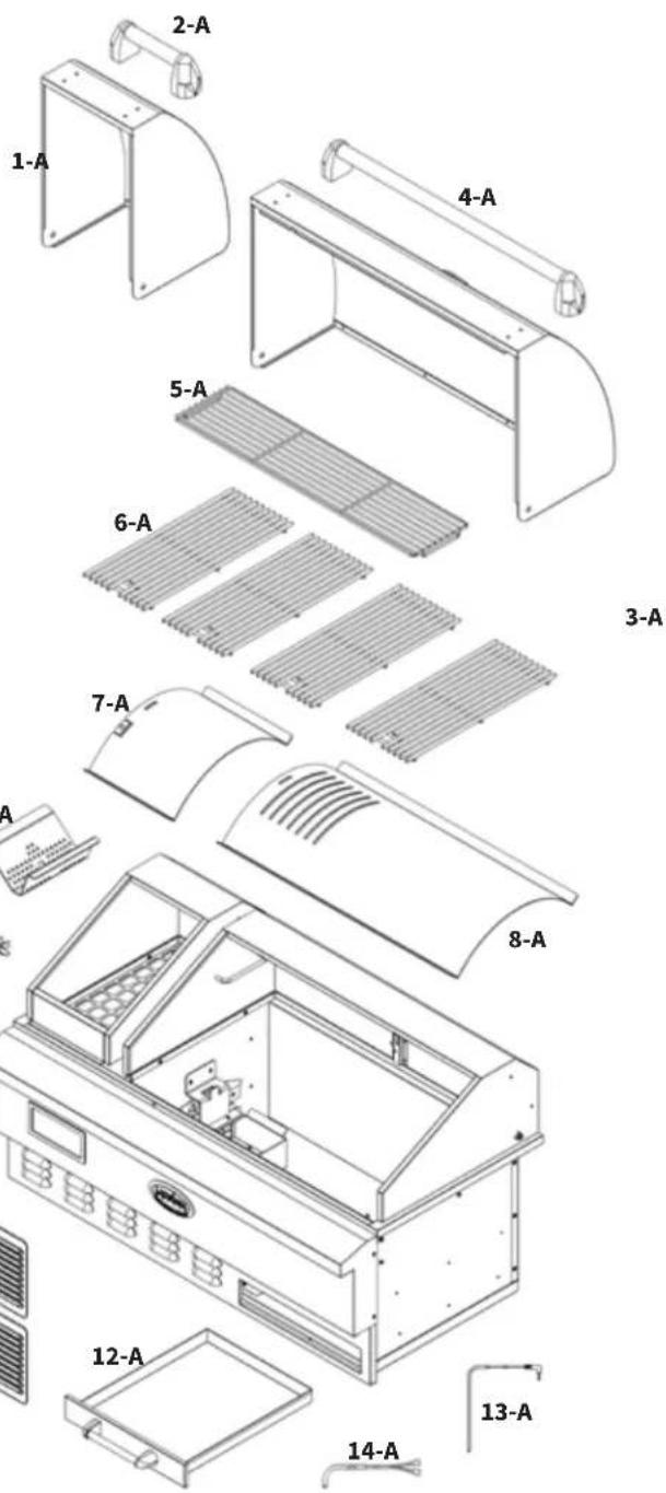 Louisiana Grills 60860 - LG860BI REPLACEMENT PARTS - 1