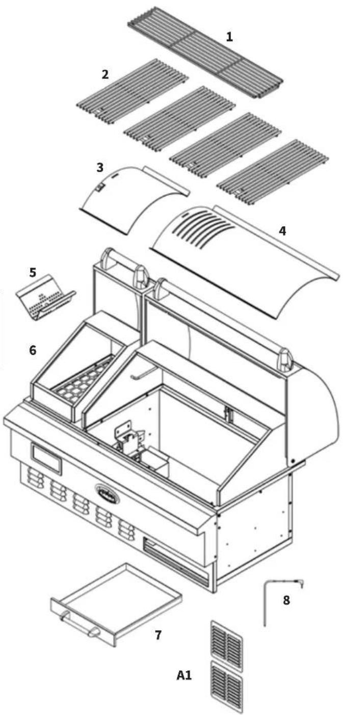 Louisiana Grills 60860 - PARTES Y ESPECIFICACIONES PARA EL LG860BI - 2