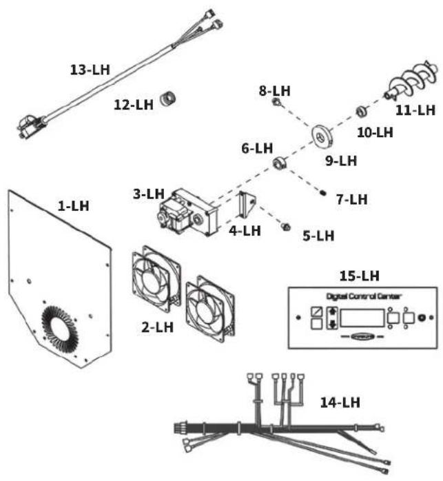 Louisiana Grills 60860 - HOPPER REPLACEMENT PARTS - 1