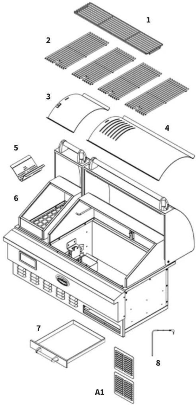 Louisiana Grills 60860 - LG860BI PARTS & SPECS - 4