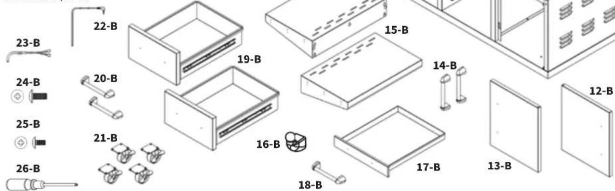 Louisiana Grills 60860 - PIÈCES DE RECHANGE DU LG860C - 1