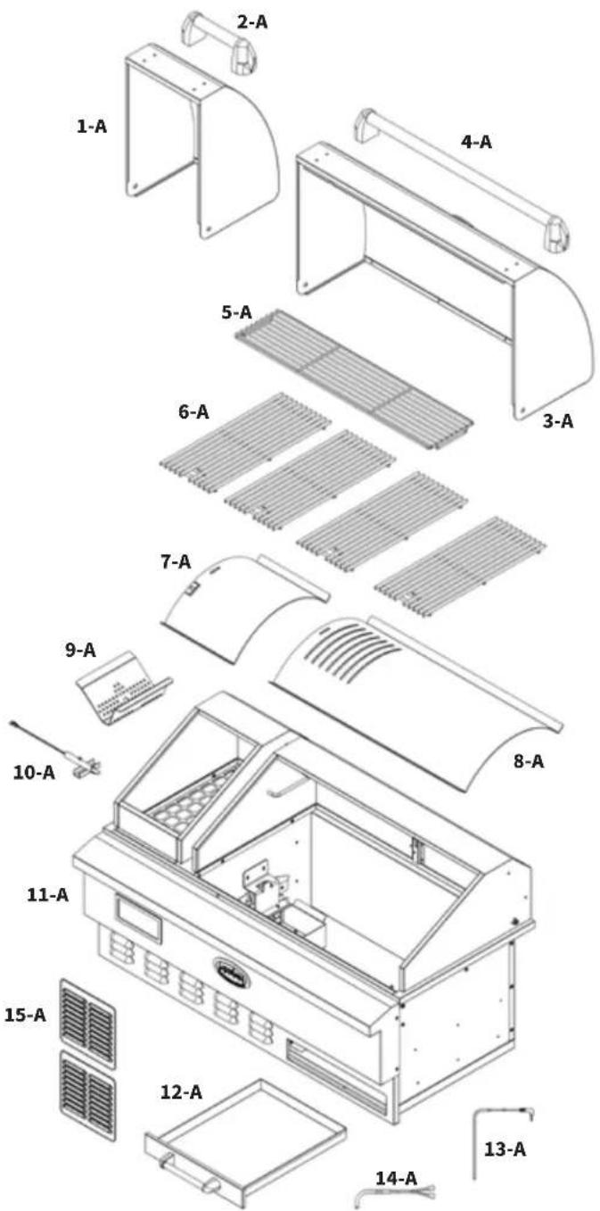 Louisiana Grills 60860 - REFACCIONES PARA EL LG860BI - 1
