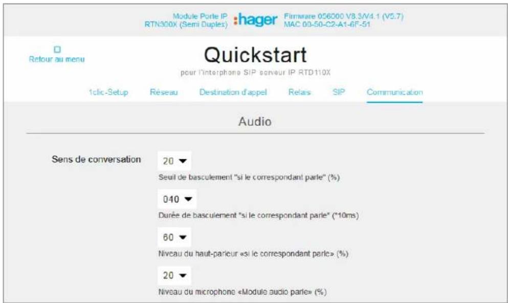HAGER RTS001X - Toelichting - Audio-installingen in de RTN300X/301X IP-deurluidspreker - 1