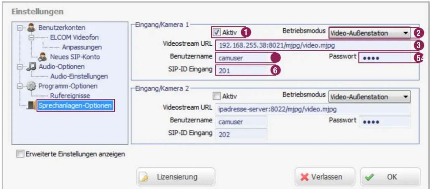 HAGER RTS001X - Eingang/Kamera-Informationen übernehmen - 1