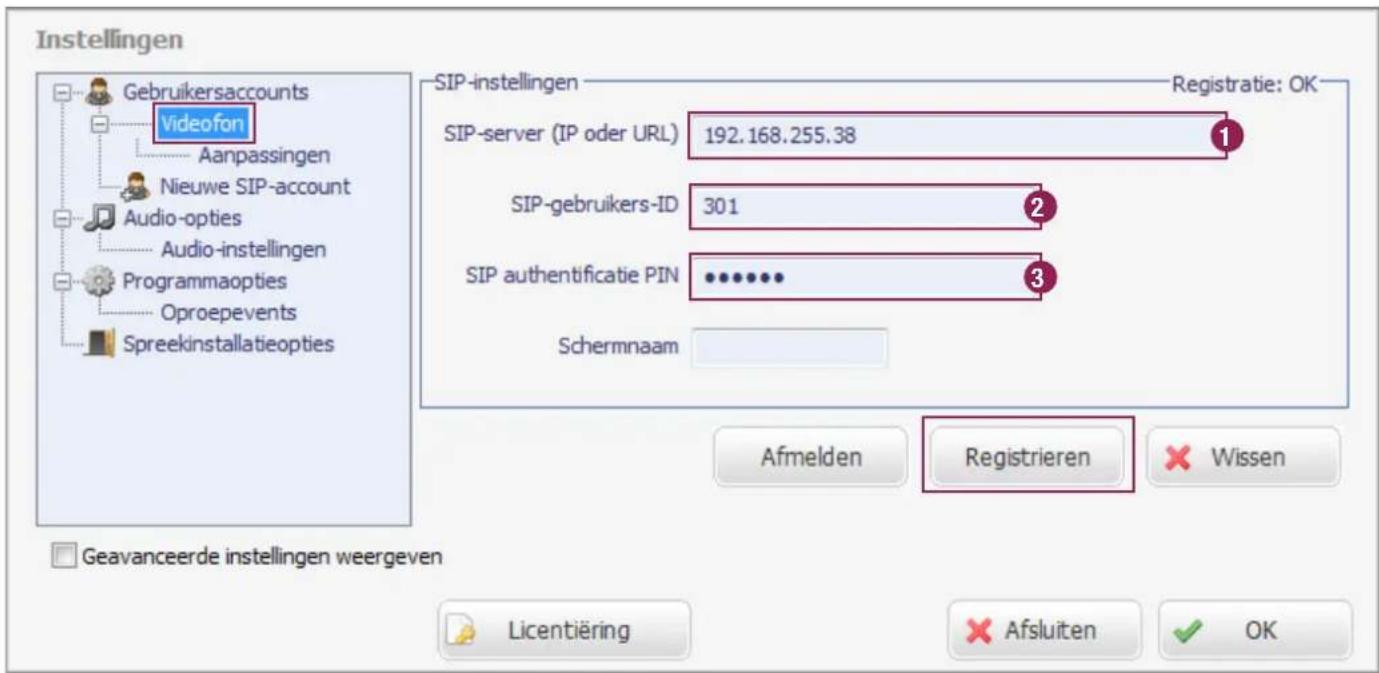 HAGER RTS001X - Instellingen gebruikersaccounts overrunen en account inloggen - 1