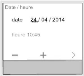 HAGER WHT74009Q - Date/heure : - 1
