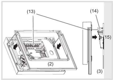 HAGER REA118S - Monter le poste intérieur (élément de commande) (image 9) - 1