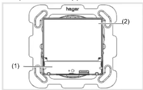 HAGER WHT73004B - Composition de l'appareil - 1