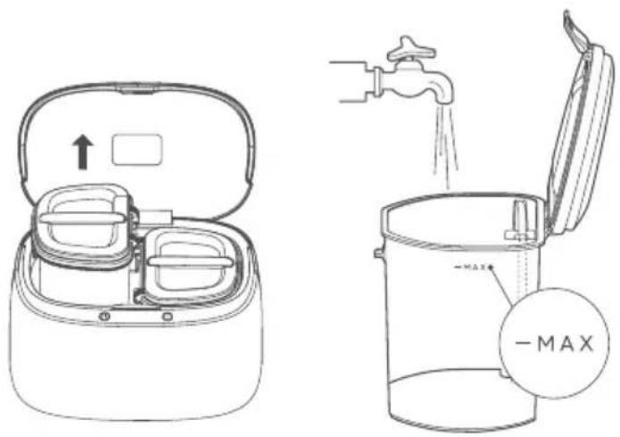 ZACO M1S - Installation d'un réservoir d'eau propre et de la serpillère - 1