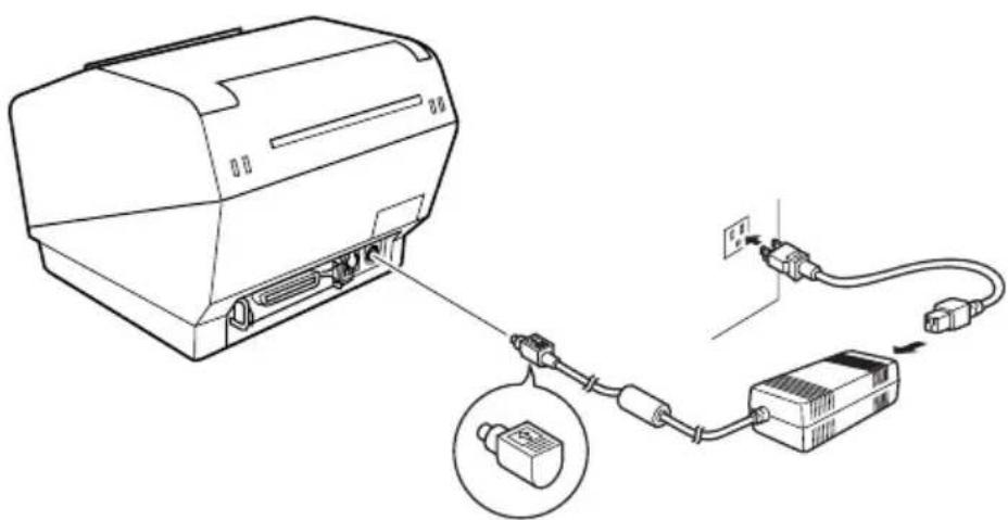 Star Micronics TSP847L - 3-3. Anschlieben des optionalen Netzeils - 1