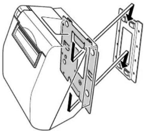 Star Micronics TSP847L - 1-2-2. Mounting the bracket for the wall mount model - 2
