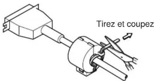 Star Micronics TSP847L - 3-1-1. Installation du tore de ferrite (modèle avec interface parallele seulement) - 4