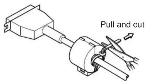 Star Micronics TSP847L - 3-1-1. Ferrite Core Installation (Parallel interface model only) - 3