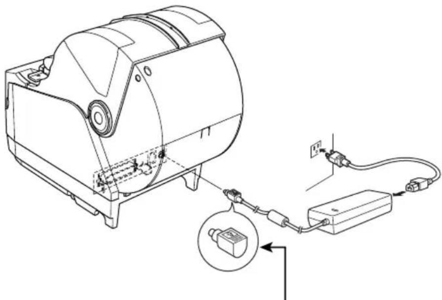 Star Micronics TSP1043U - 4-3. Anschließen des optionalen Netzteils - 1