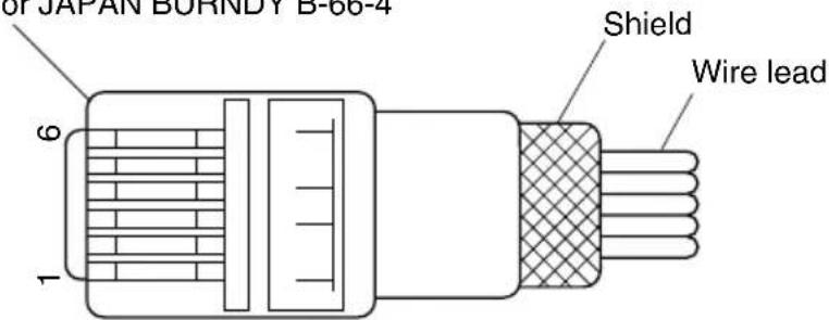 JAPAN BORNDY B-66-4 Shield Wire lead 1 6