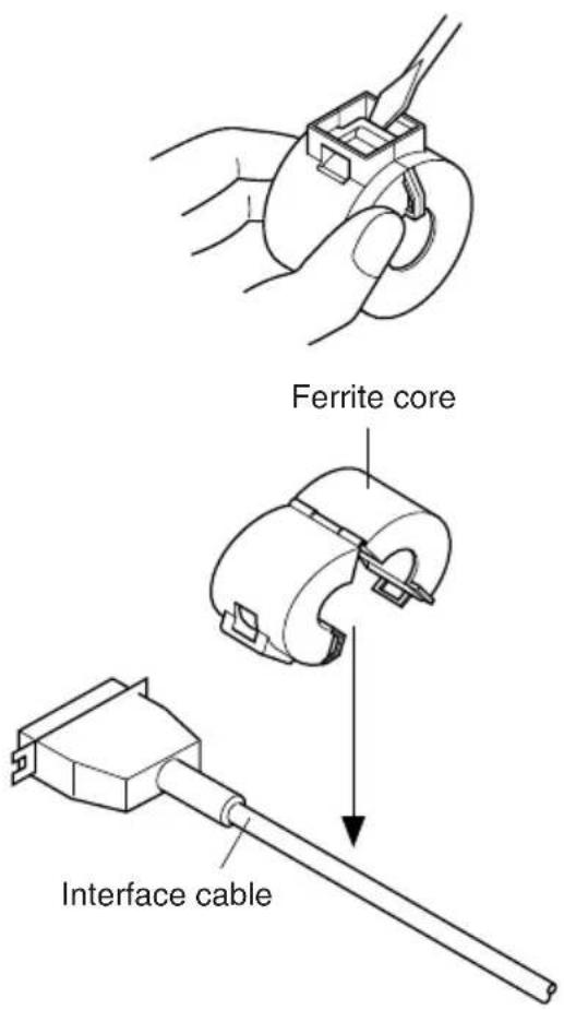 Ferrite core Interface cable